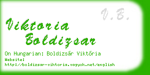 viktoria boldizsar business card