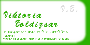 viktoria boldizsar business card